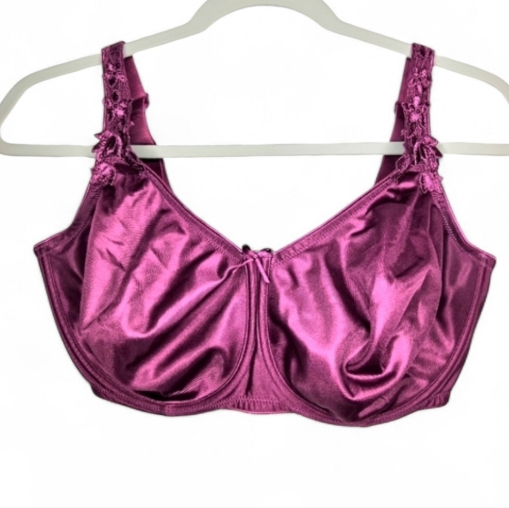 Dominique Underwire Bra. Purple, 38G.